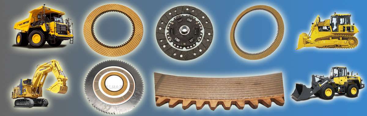 Friction discs applied on mining truck, excavator, dozer and wheel loader